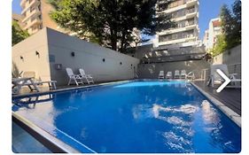 Departamento 3 amb para 5 personas con gimnasio, cochera y piscina